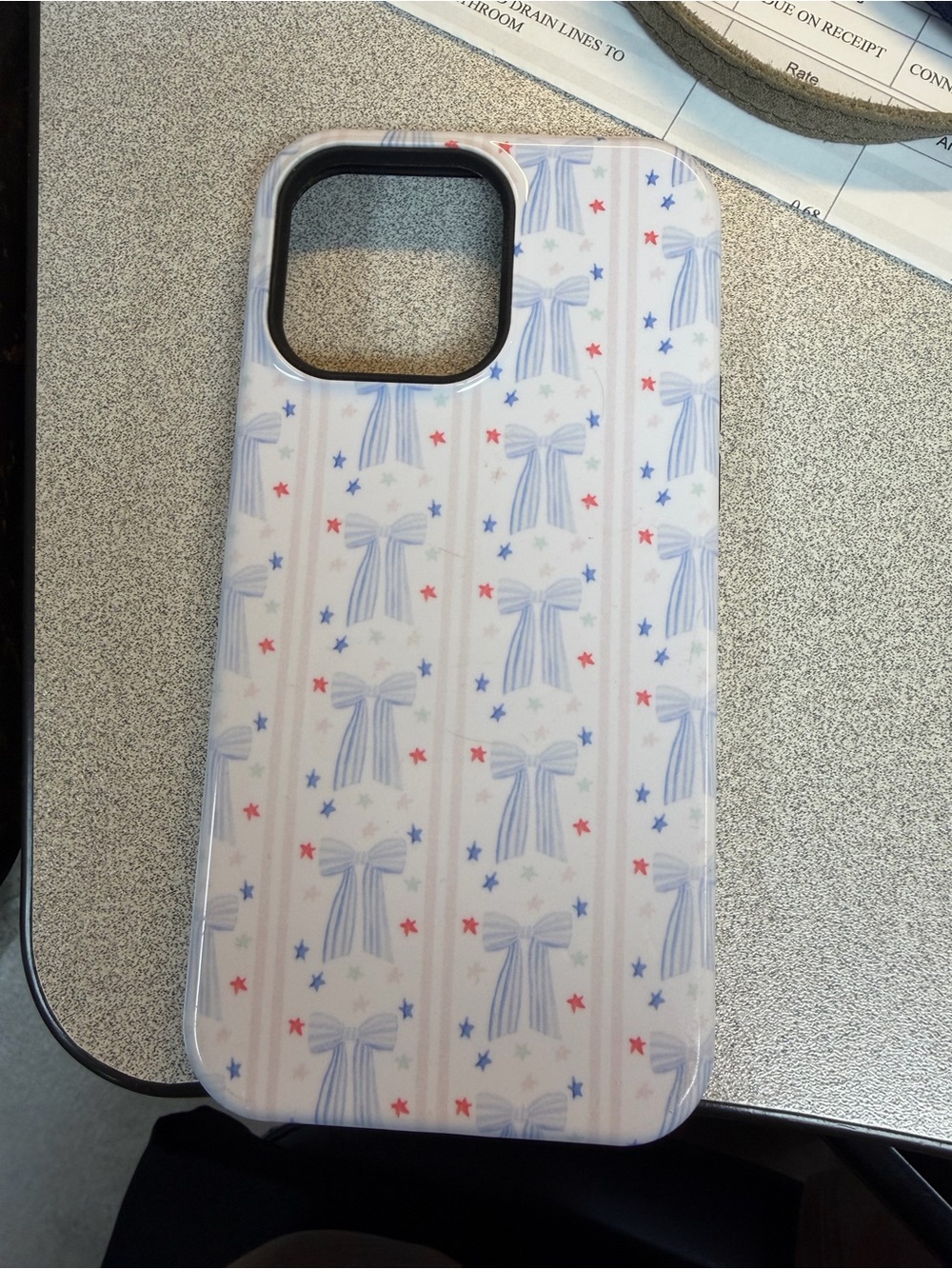 Casely style Americana bow print ~ iPhone 14 Pro Max with MagSafe